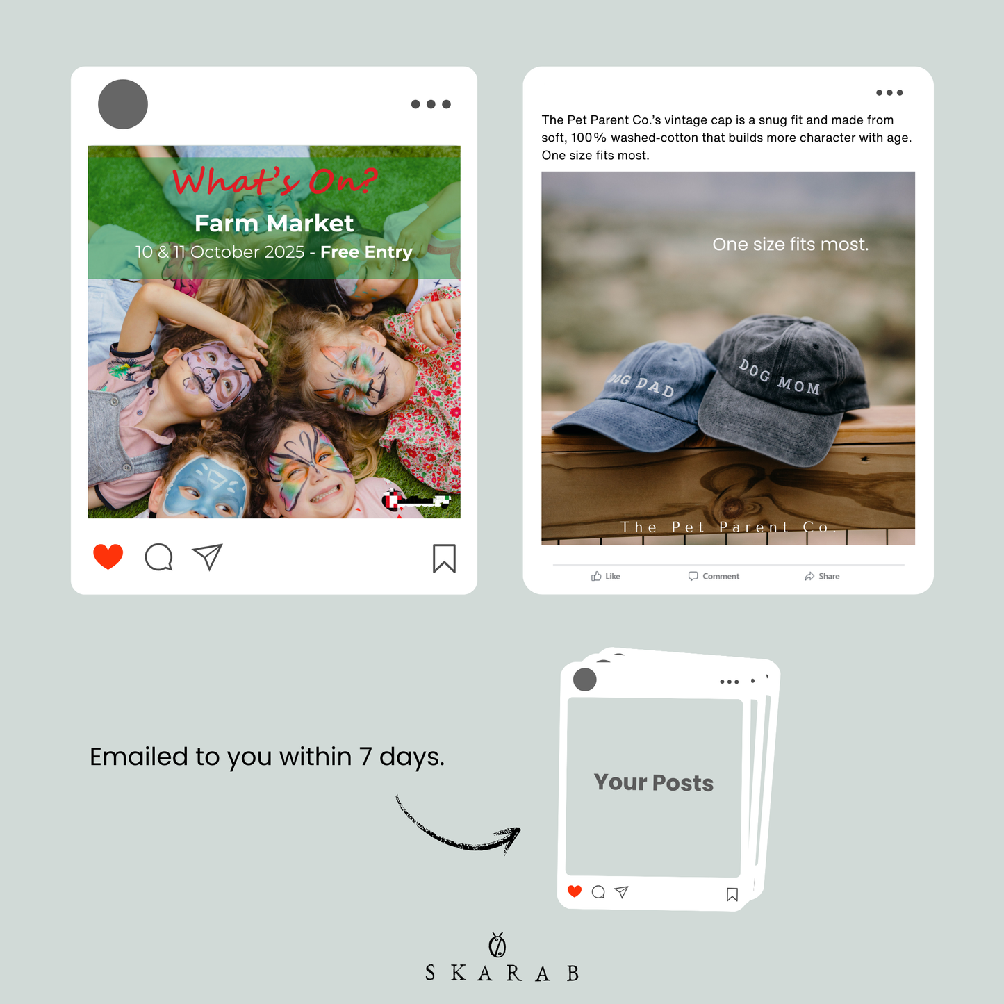 Posts - 1 week supply