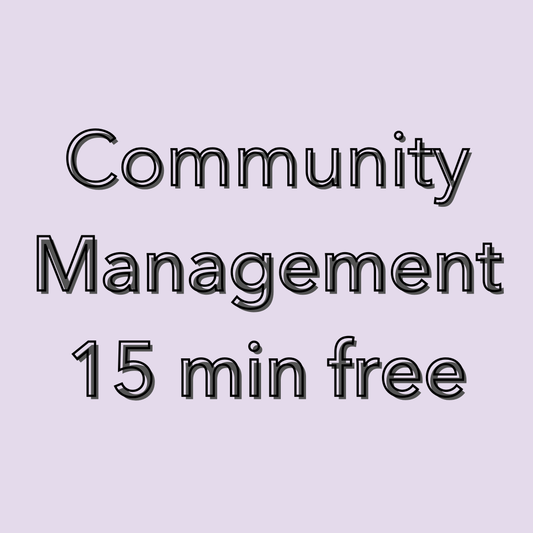Community Mgmt - 15 min free