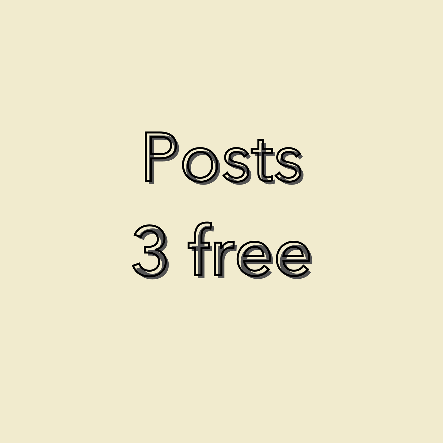 Posts - 3 free