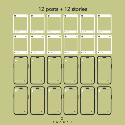 1 month of posts and community mgmt.