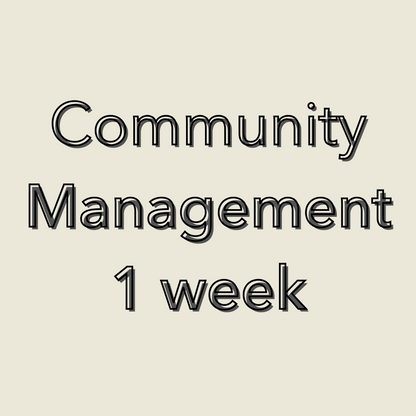 Community Mgmt - Daily for 1 week